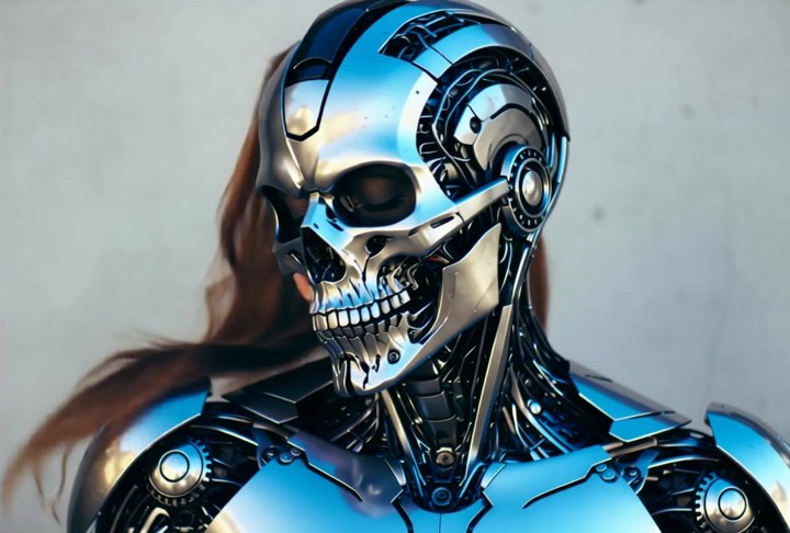 Futuristic Robot Skull