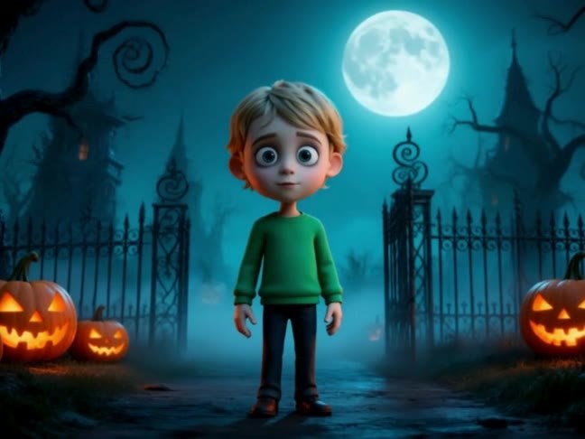 Moonlit Gothic Cartoon
